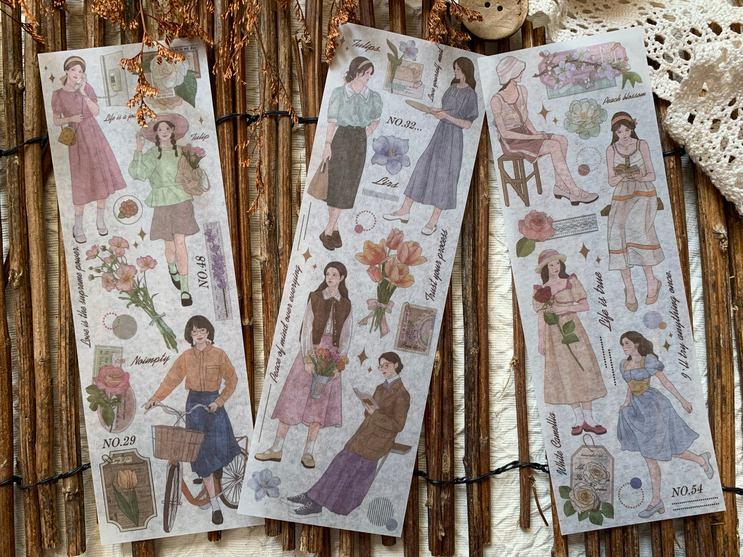 Girl Long Sticker Set - 2
