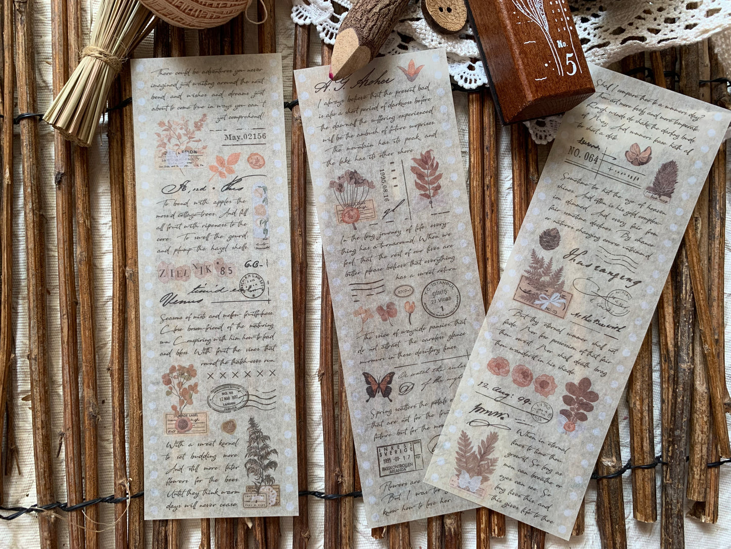 Written Long Sticker Set - 3