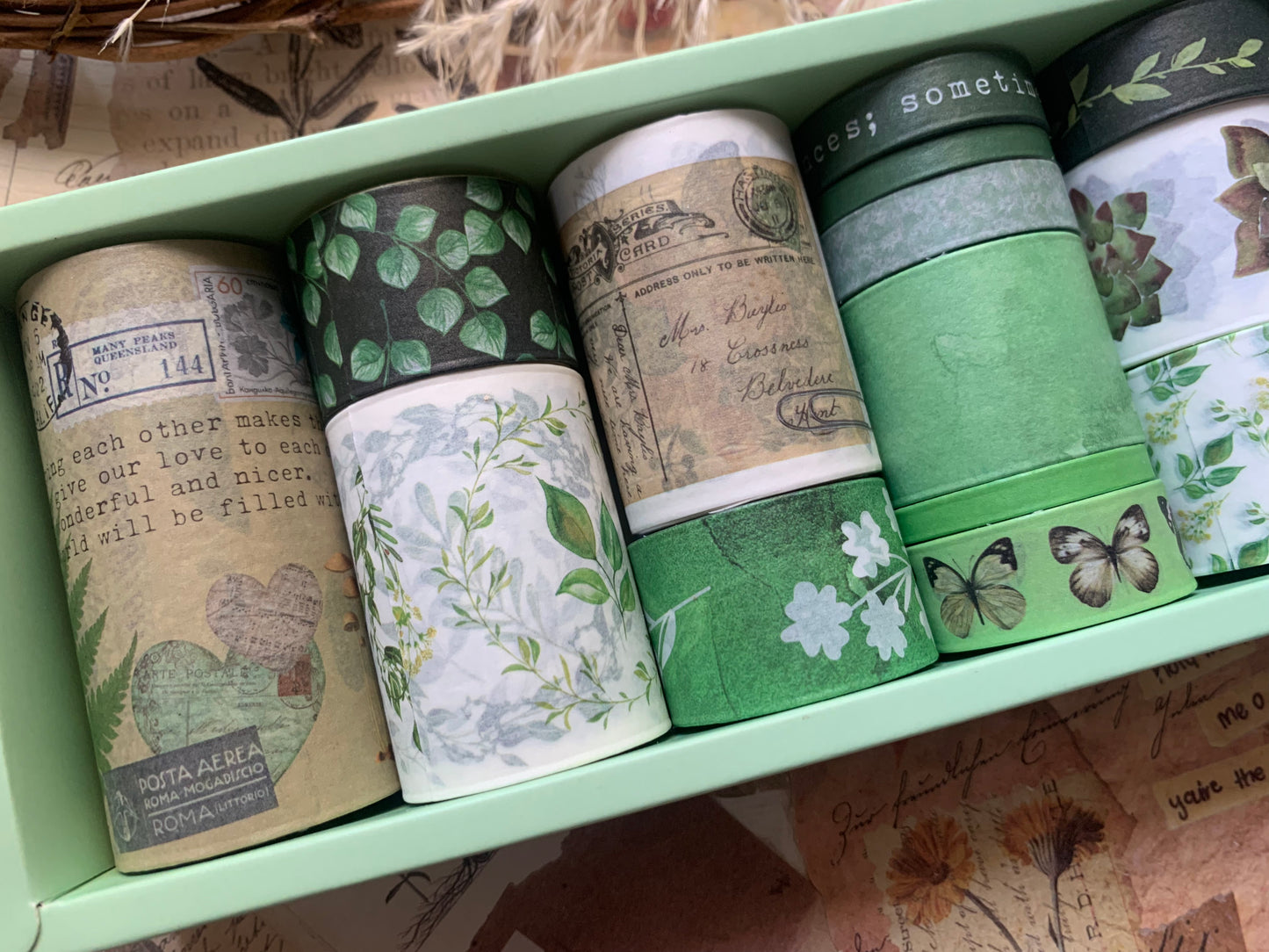Leafy Washi Tape Set