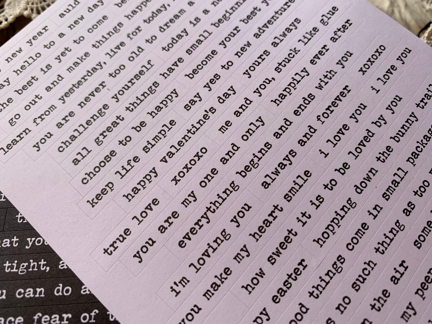 Quote Sticker Set