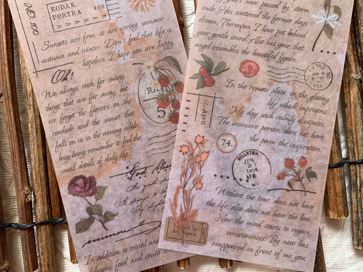 Written Long Sticker Set - 2