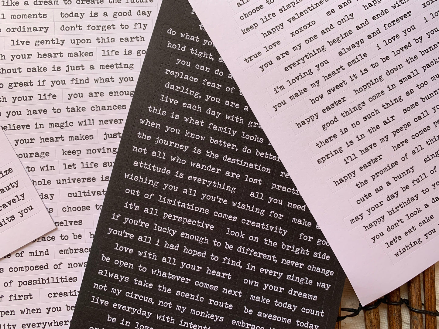 Quote Sticker Set