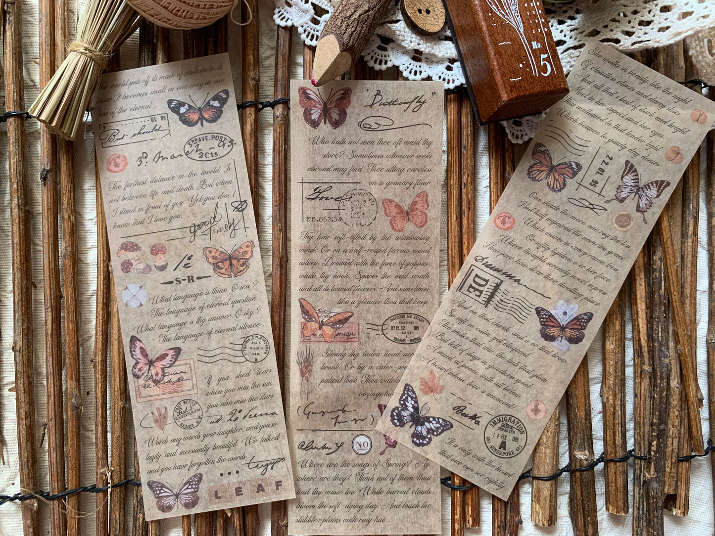 Written Long Sticker Set - 1