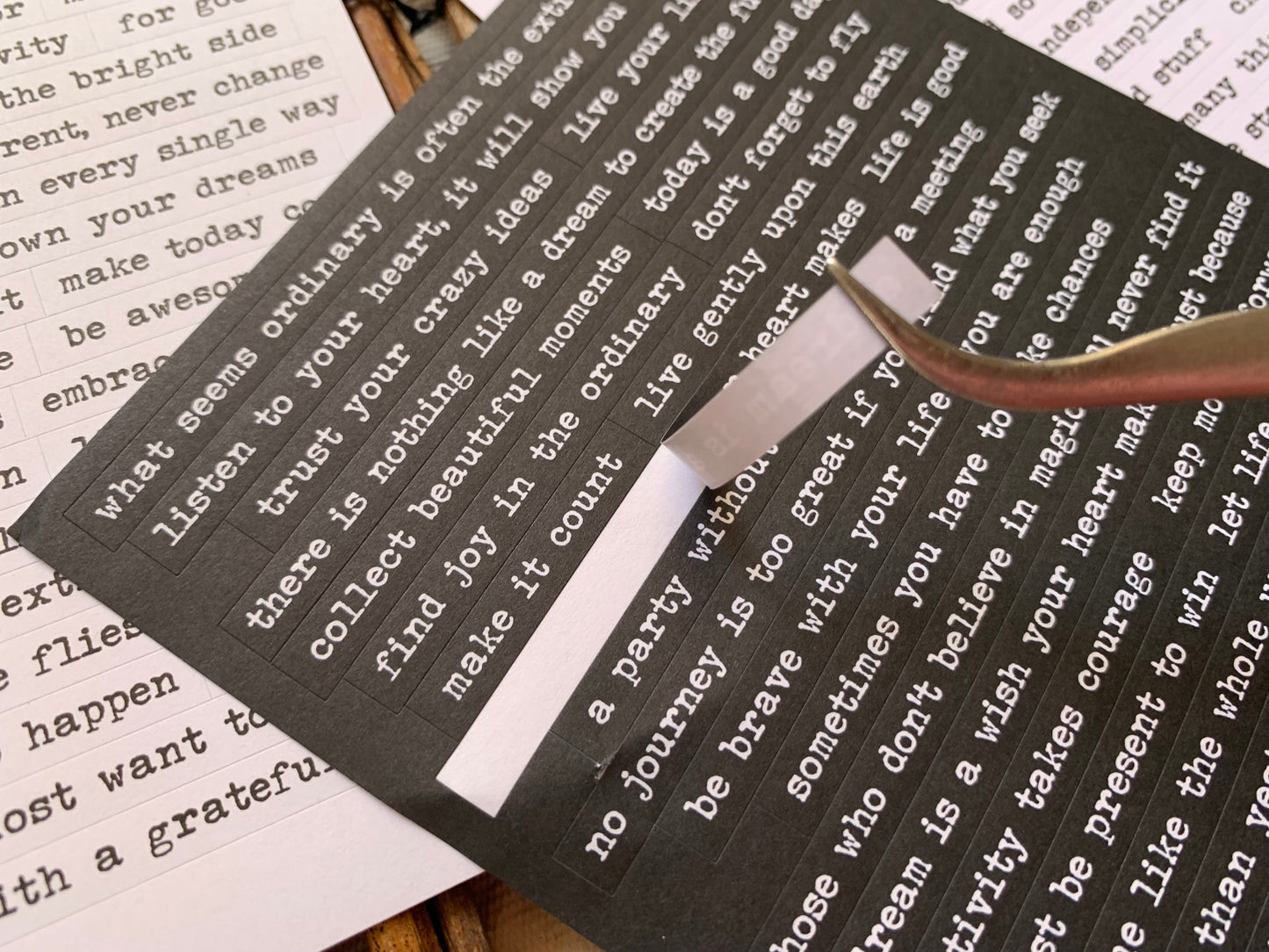 Quote Sticker Set