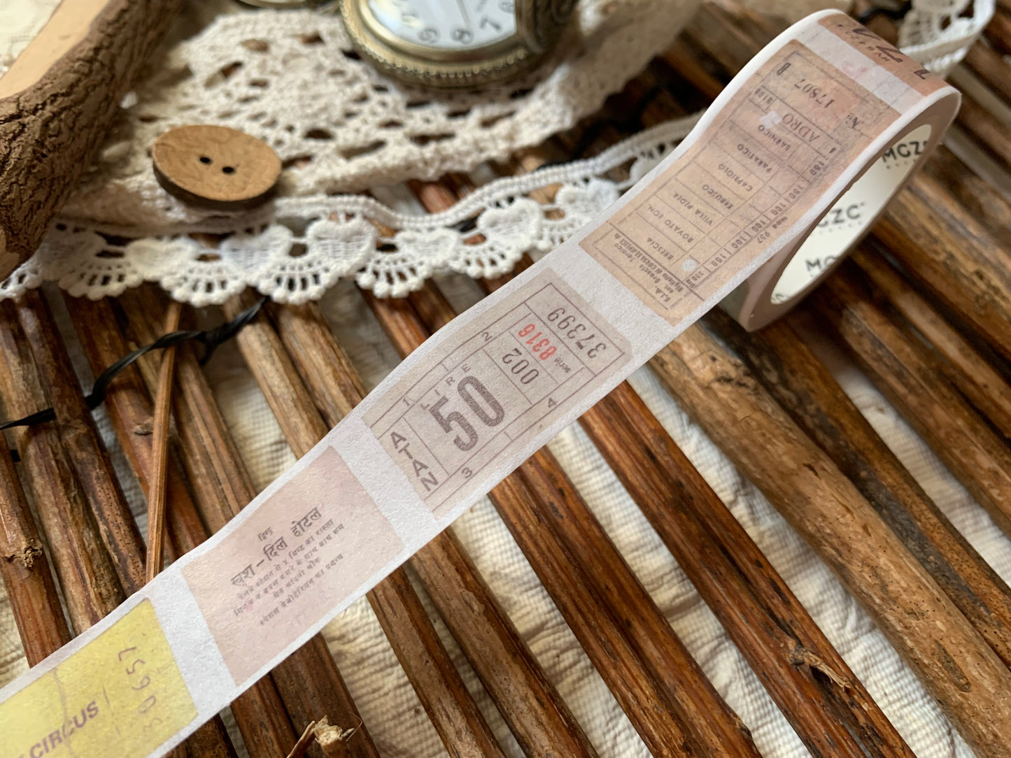 Ticket Washi Tape
