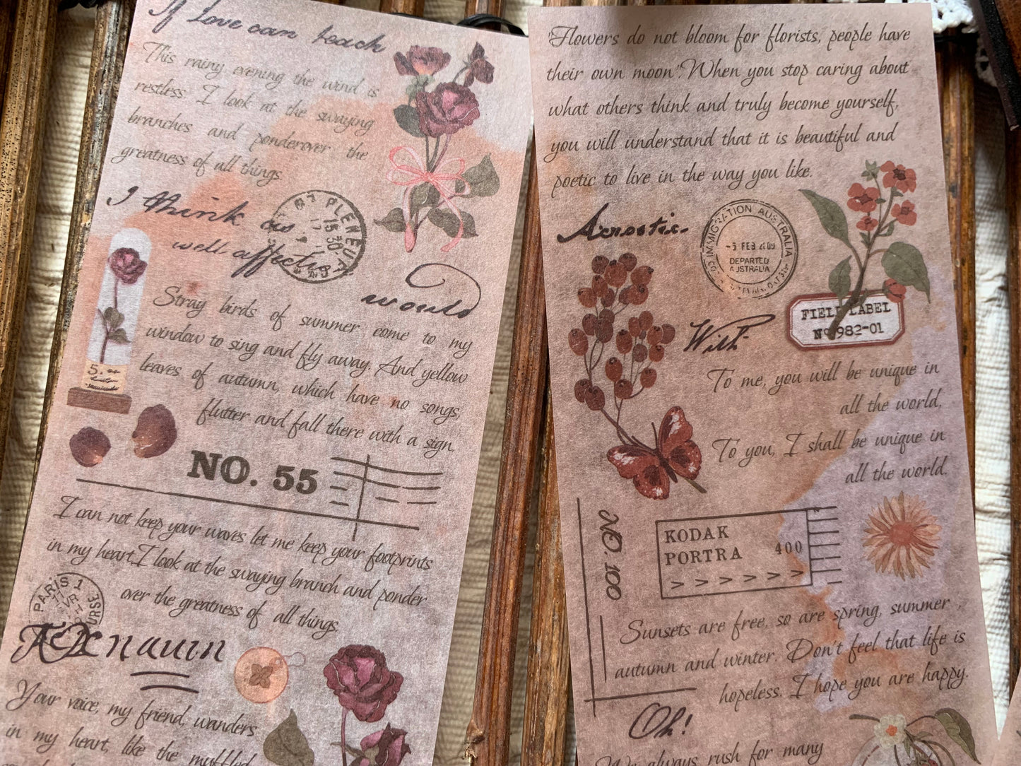 Written Long Sticker Set - 2