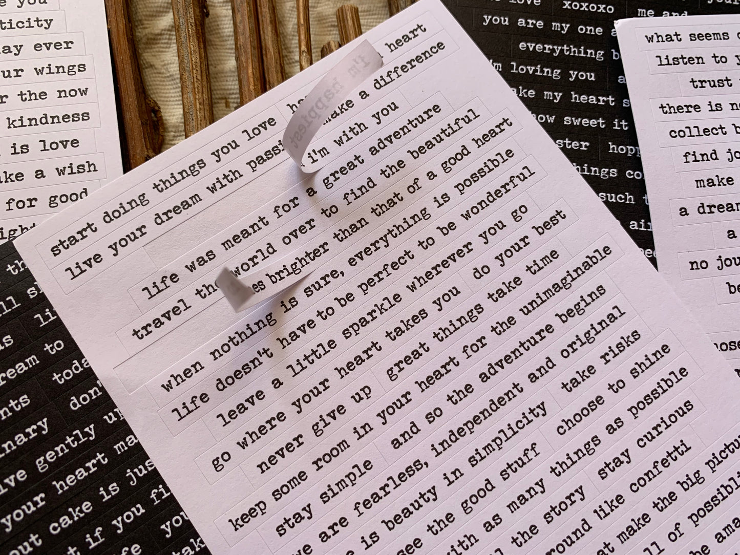 Quote Sticker Set