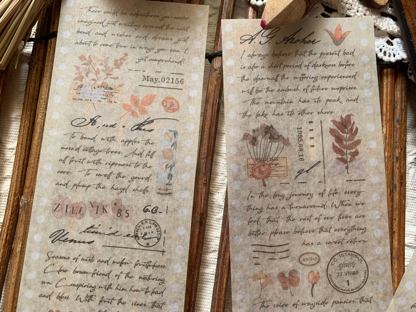 Written Long Sticker Set - 3