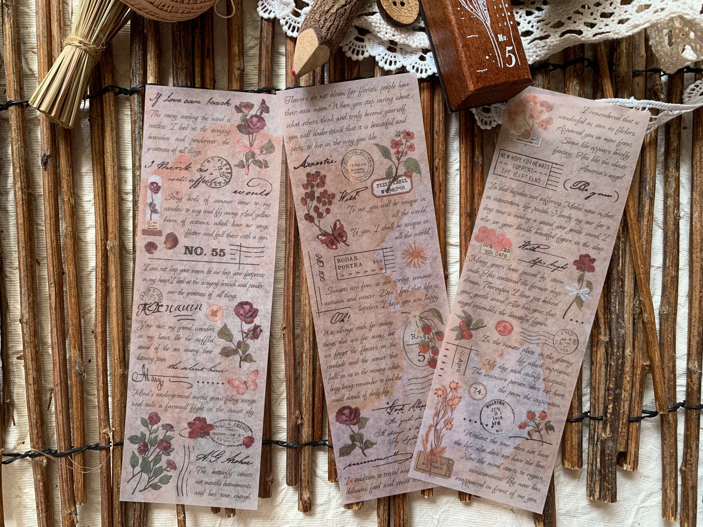 Written Long Sticker Set - 2