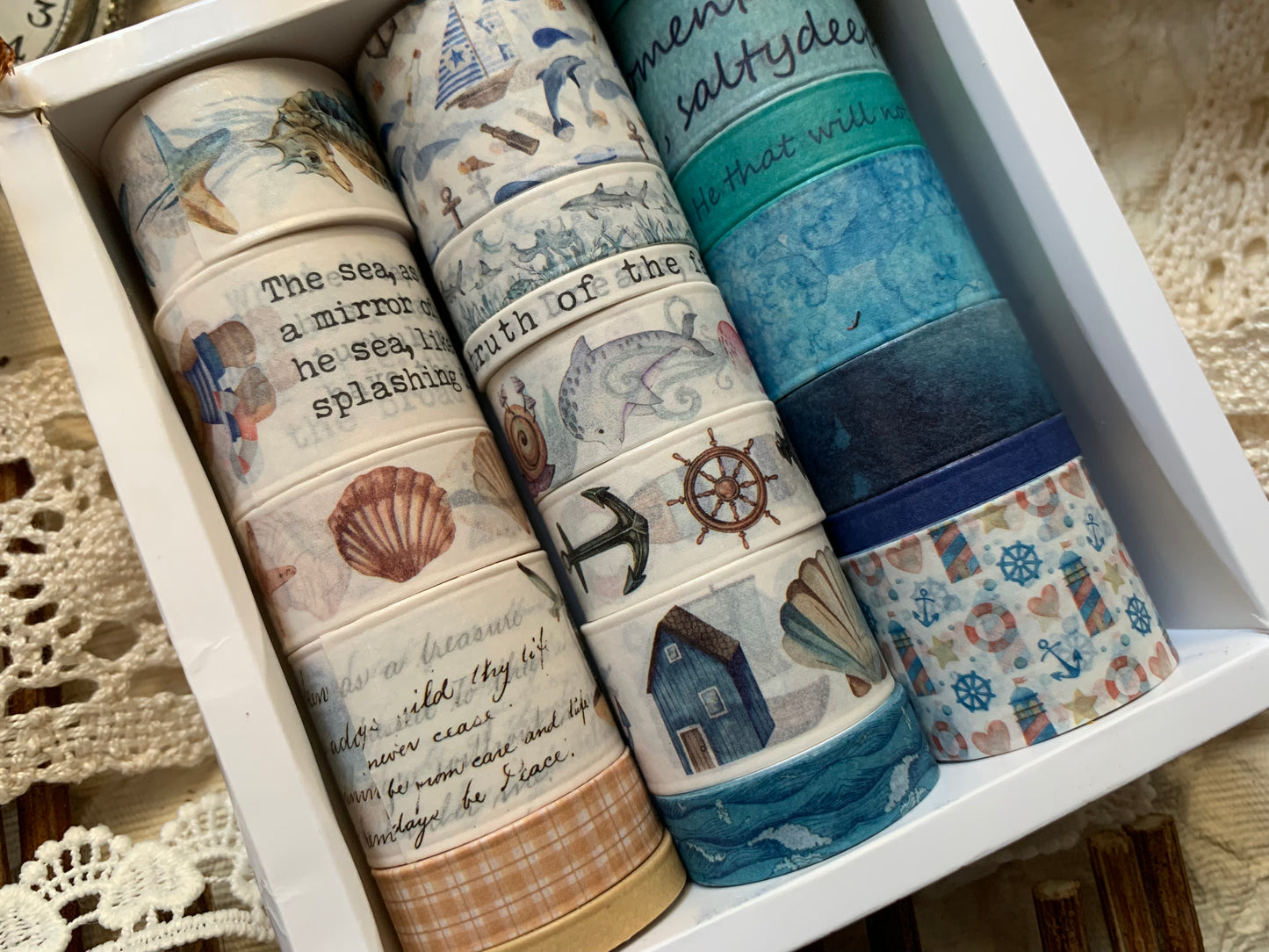 Ocean Washi Tape Box