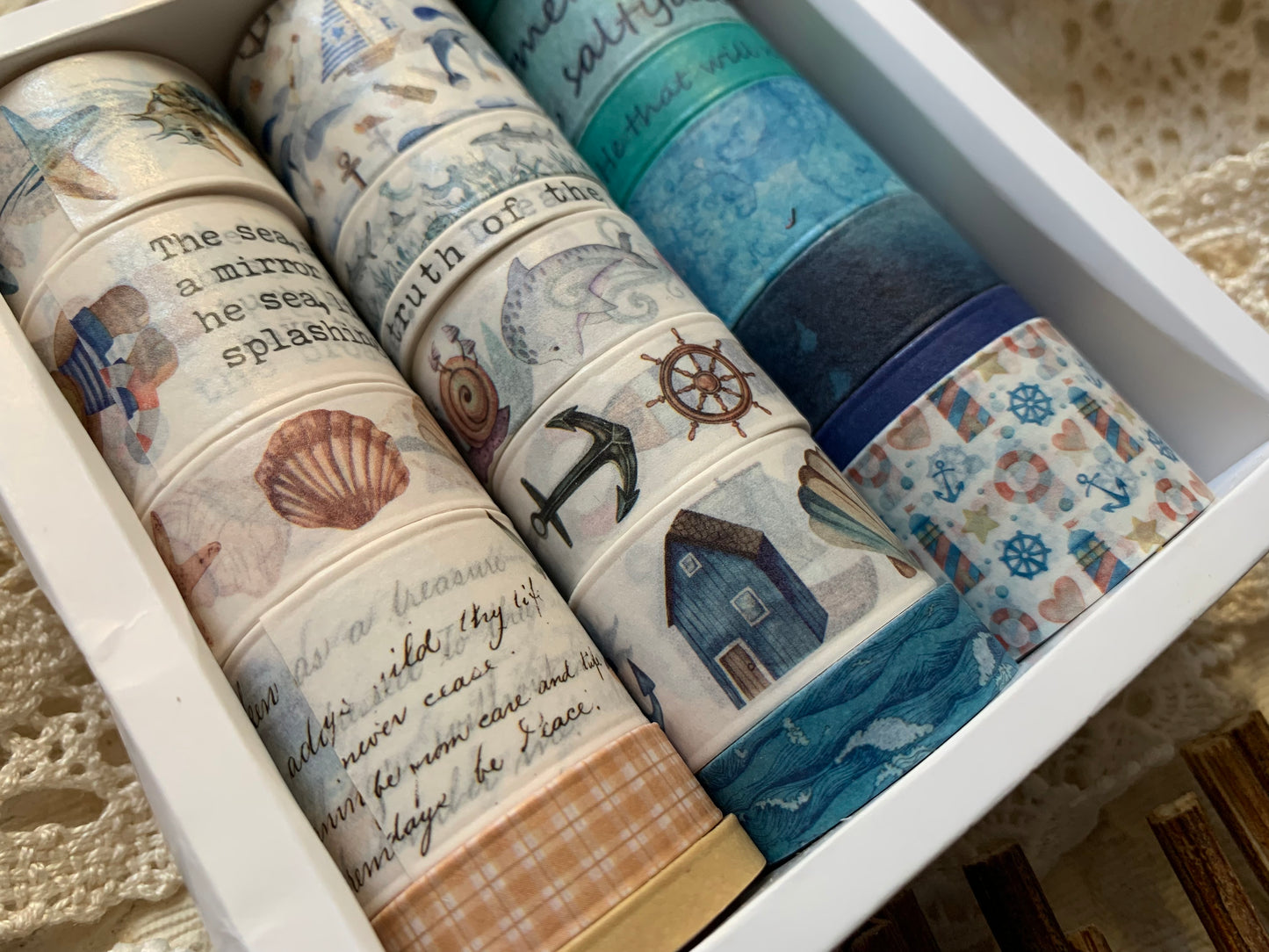 Ocean Washi Tape Box
