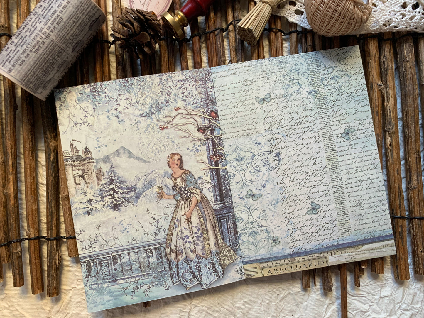 Large Vintage Booklet - Blue
