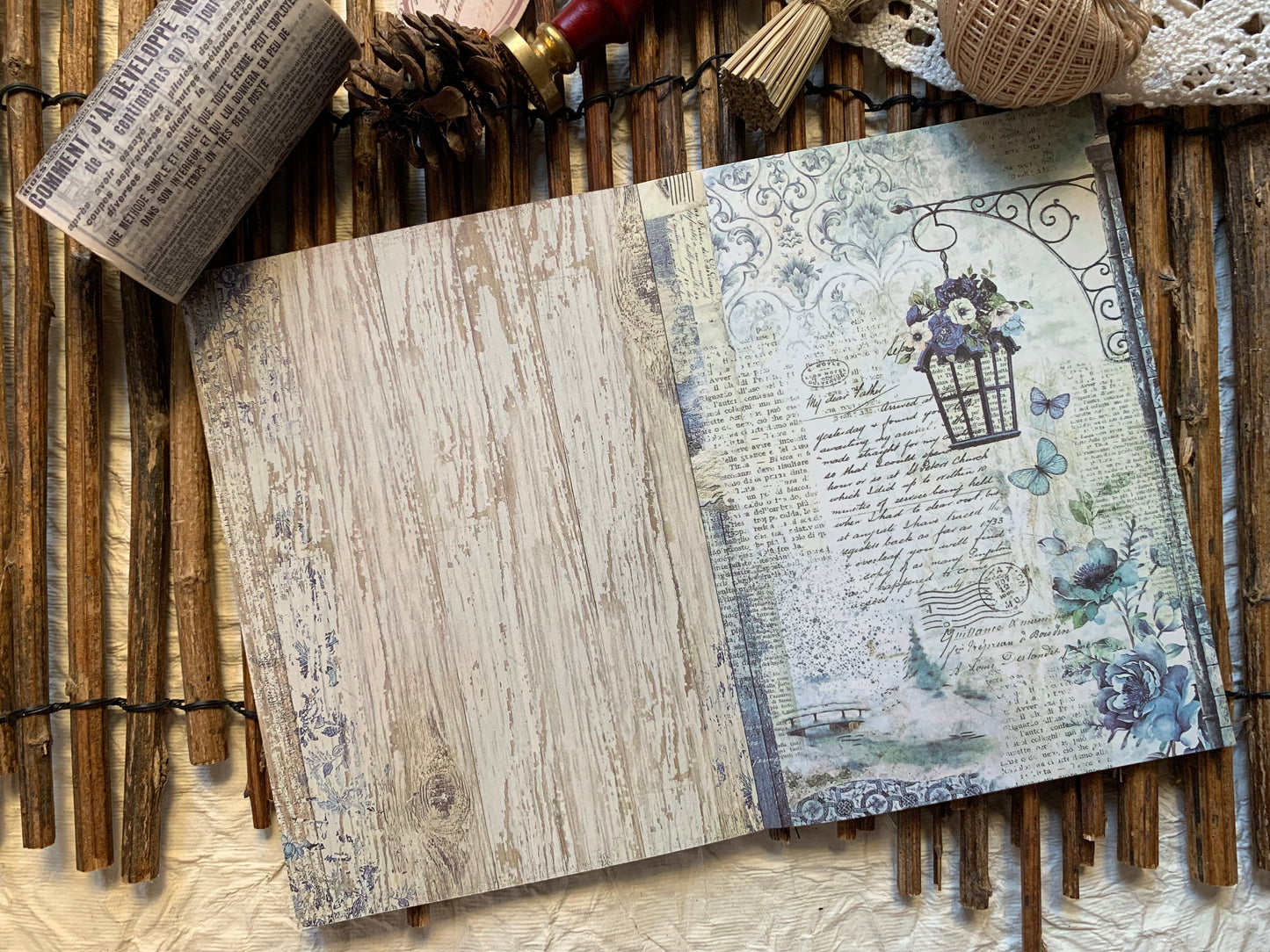 Large Vintage Booklet - Blue