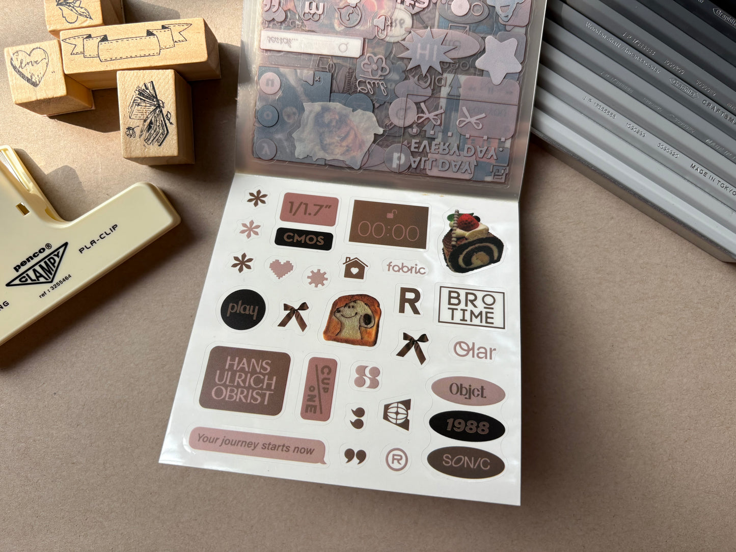 Cool Stickers Booklet - Brown