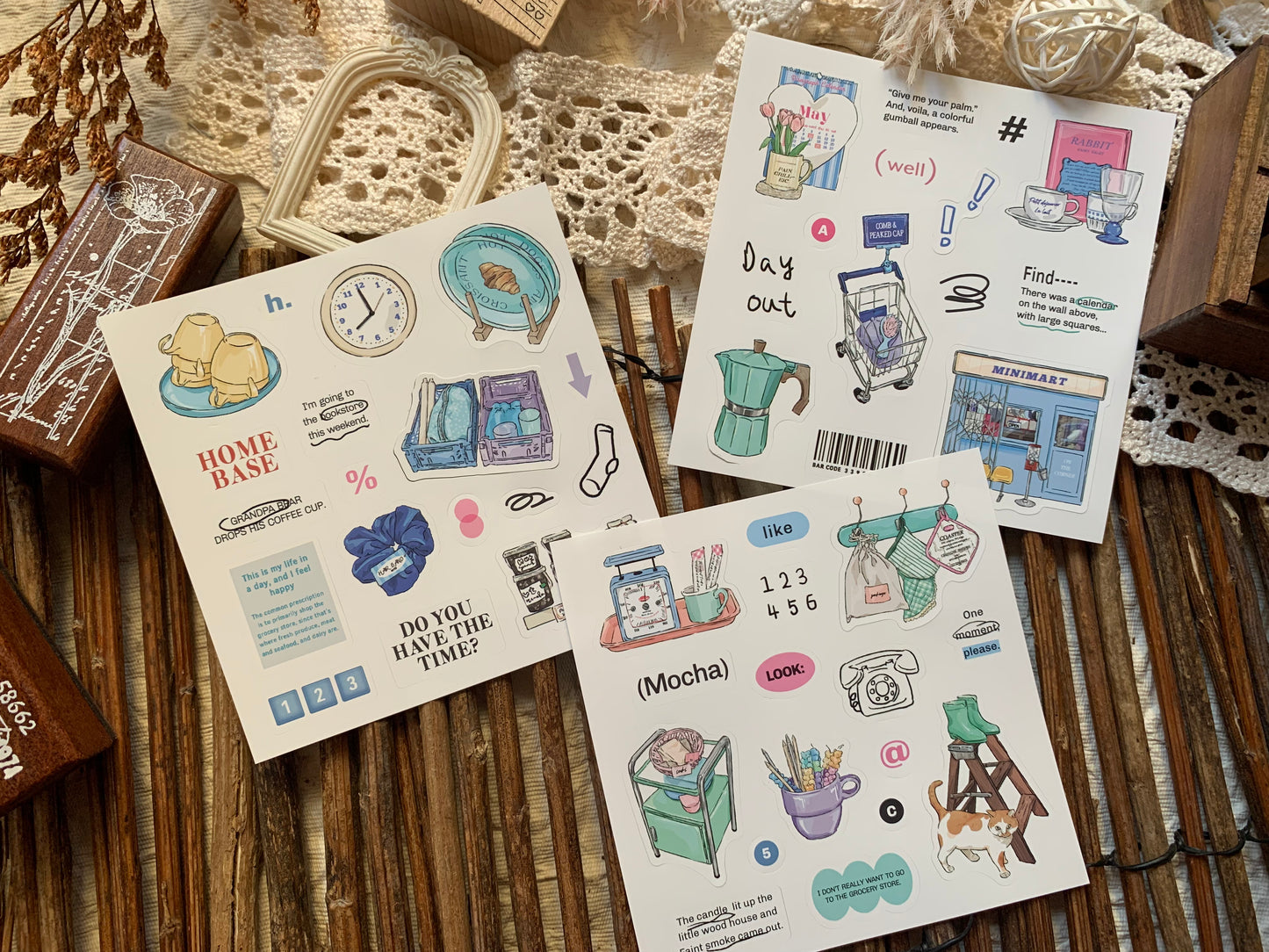 Cute Sticker Set - Errands