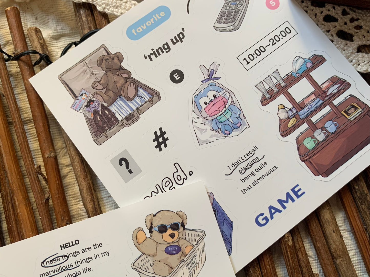 Cute Sticker Set - Play Time