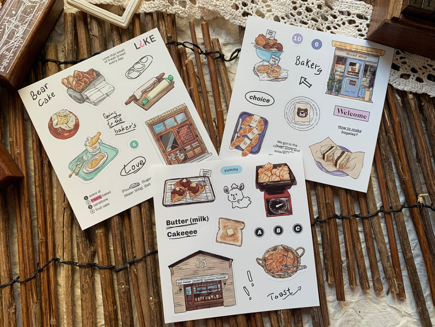 Cute Sticker Set - Food