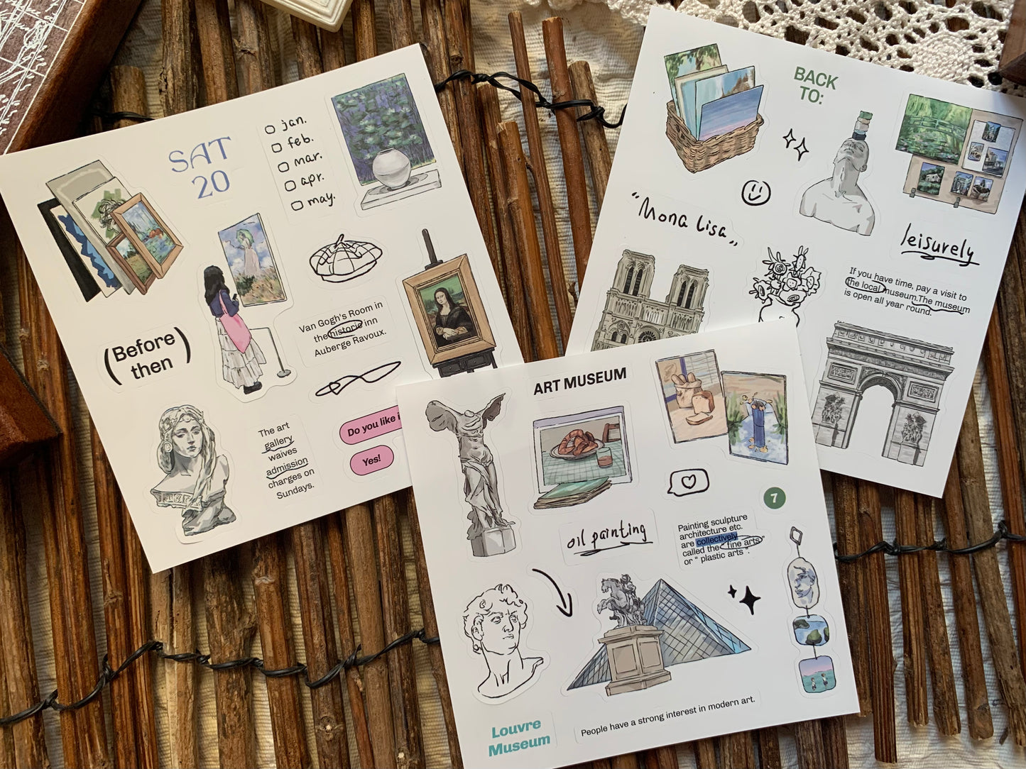 Cute Sticker Set - Art