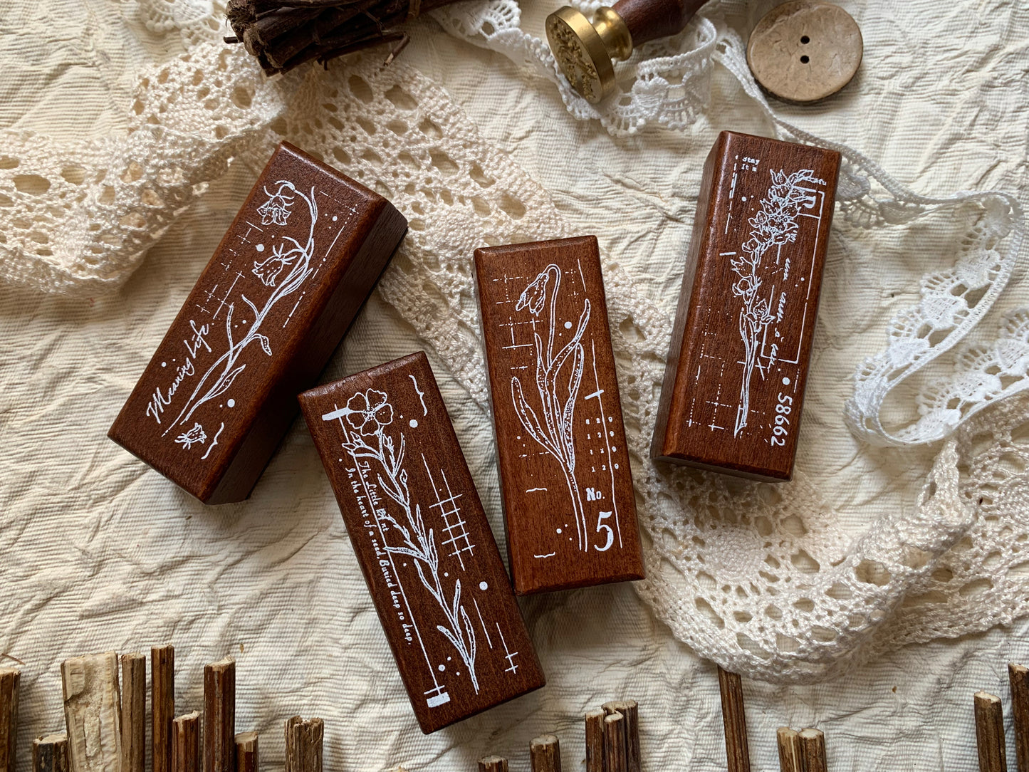 Botanical Stamp Set - 1