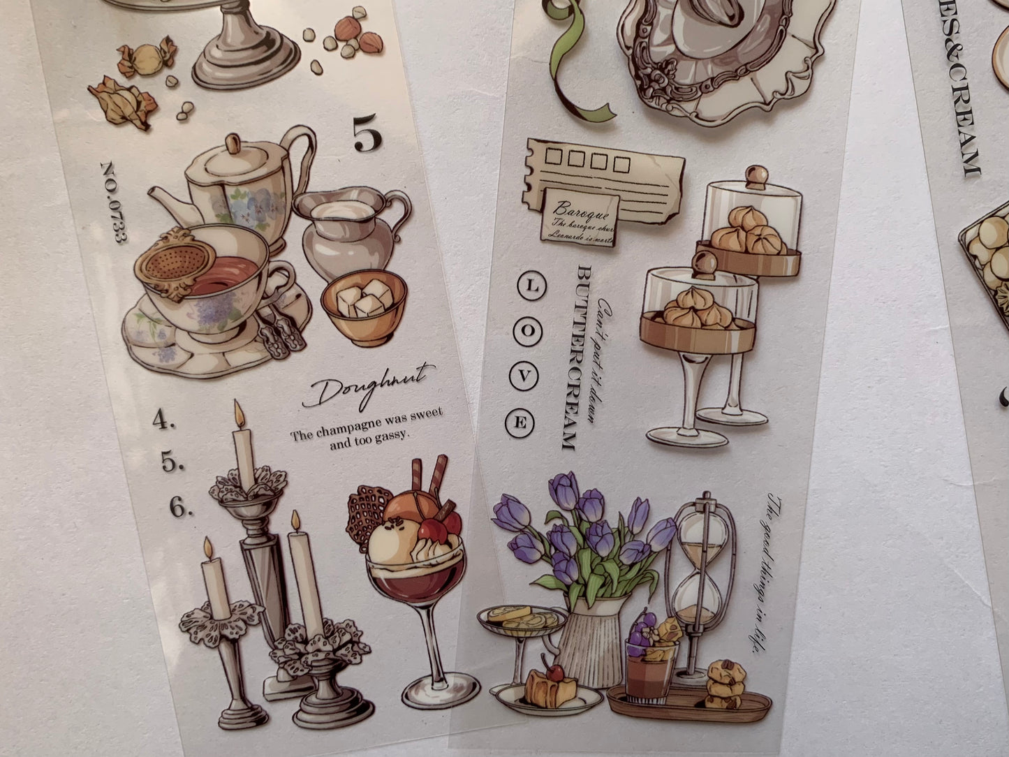 Long Sticker Set - Food