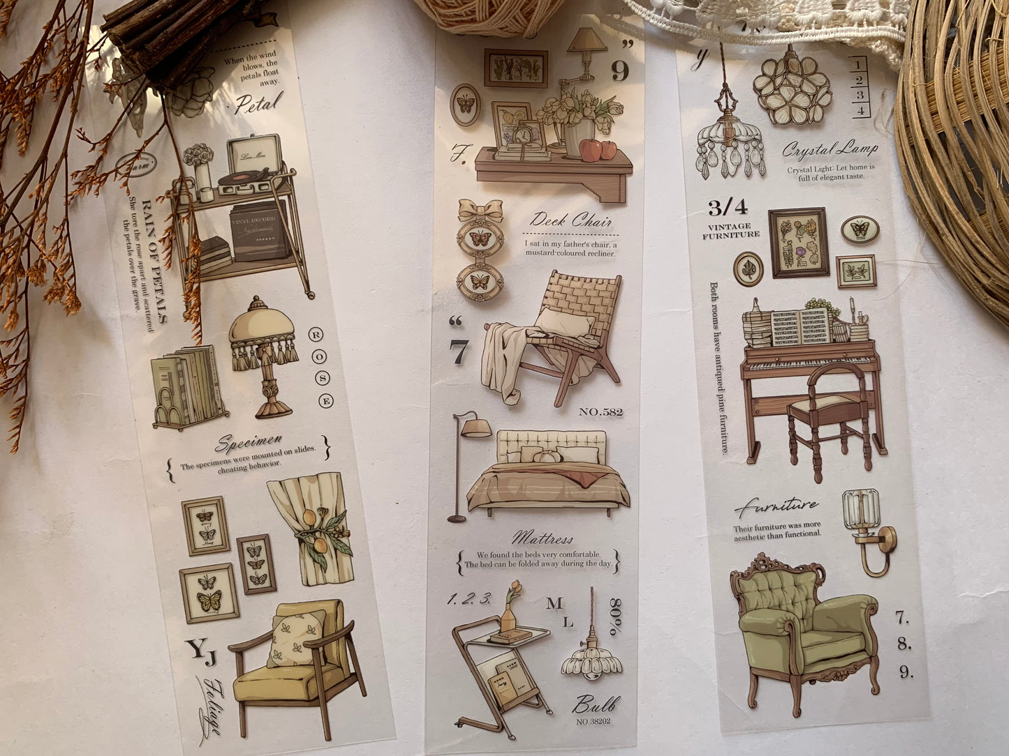 Long Sticker Set - Decor