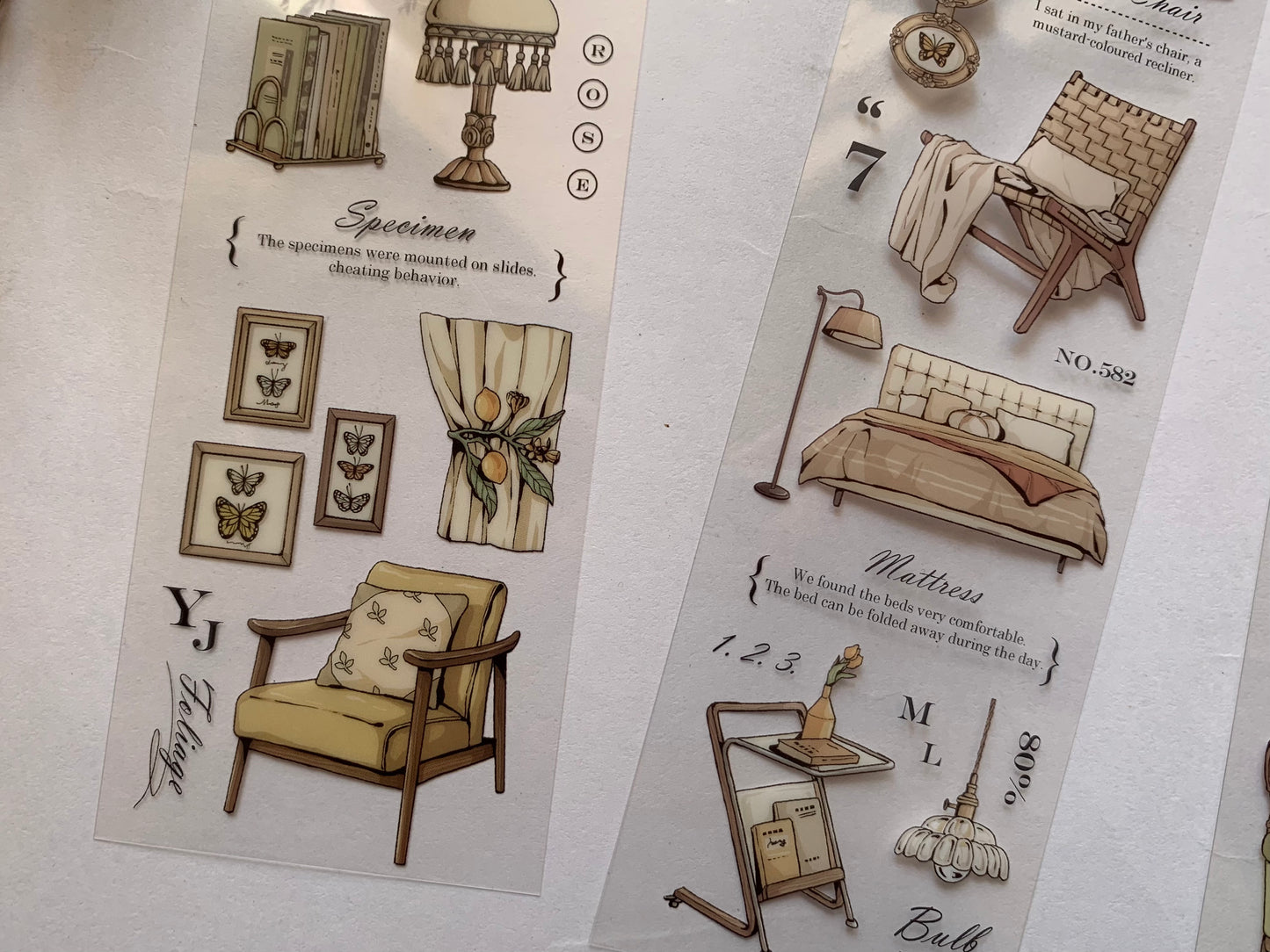 Long Sticker Set - Decor