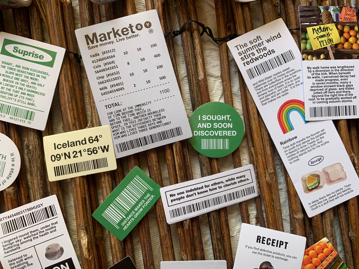Barcode Sticker Set - Green