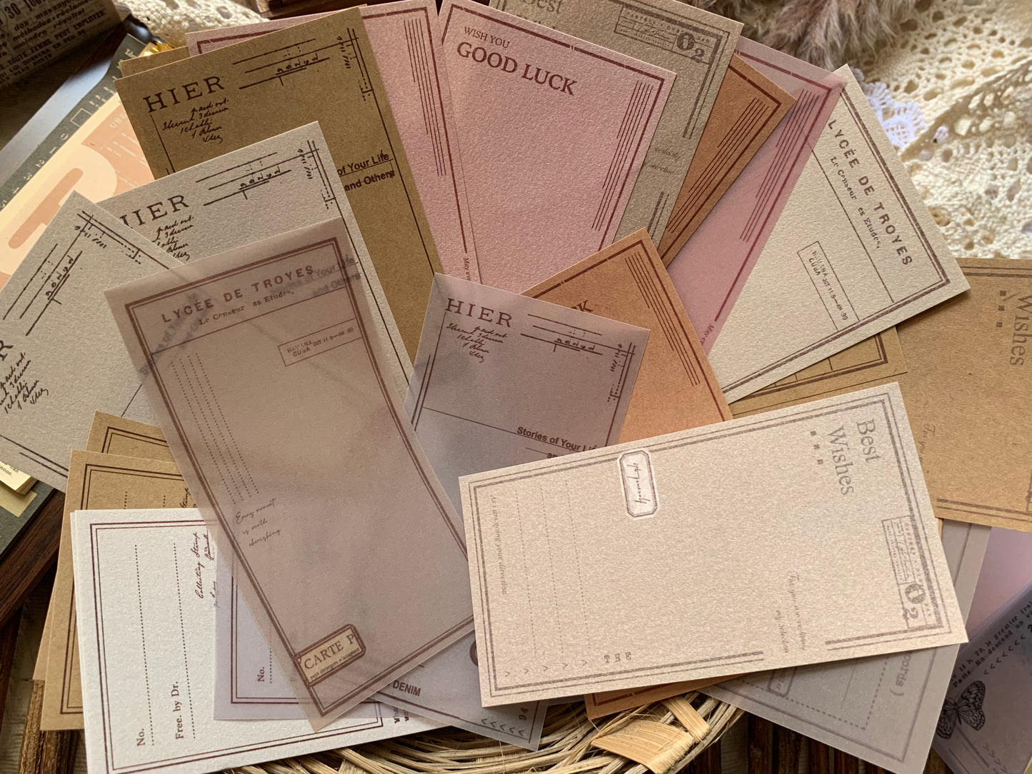 Vellum + Kraft Paper Set - Vintage