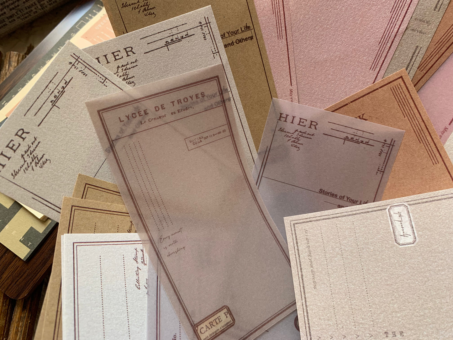 Vellum + Kraft Paper Set - Vintage