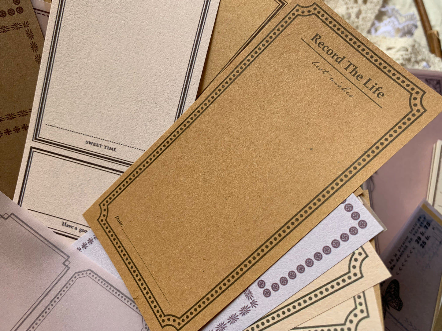 Vellum + Kraft Paper Set - Ticket