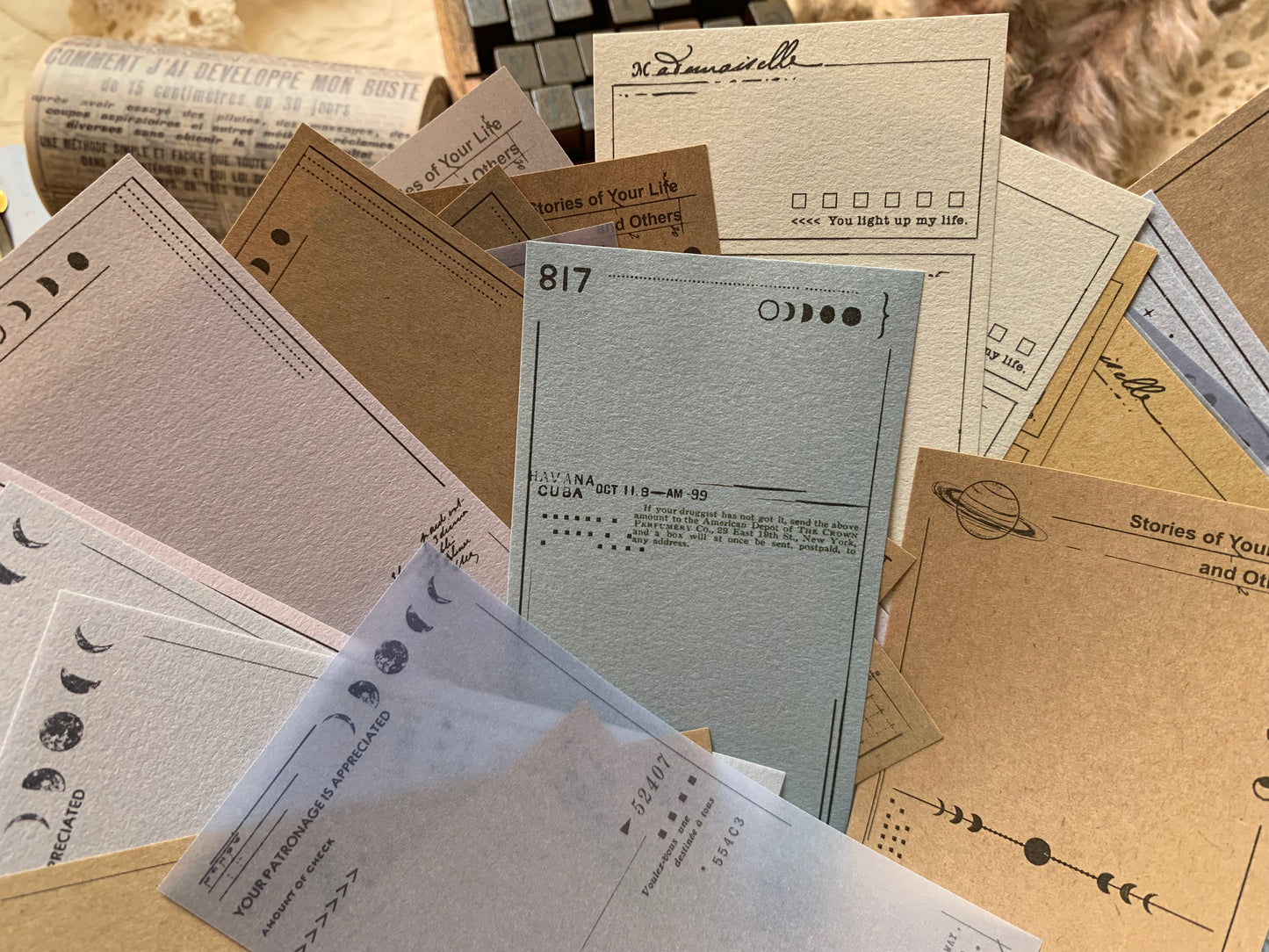 Vellum + Kraft Paper Set - Cosmic