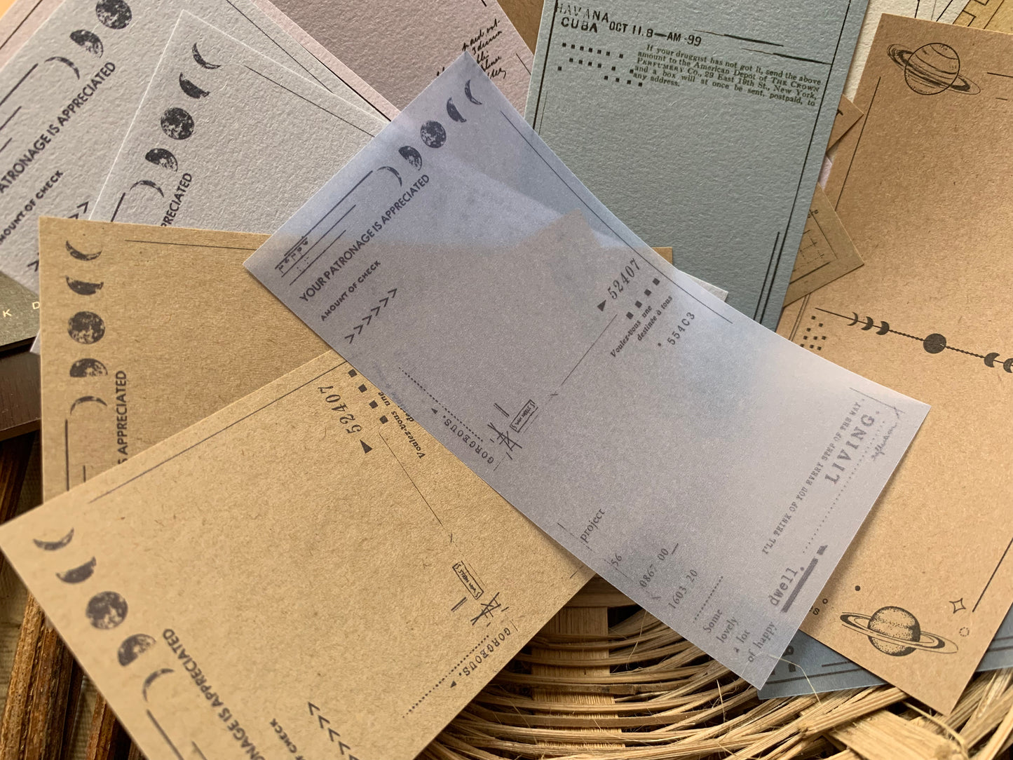 Vellum + Kraft Paper Set - Cosmic
