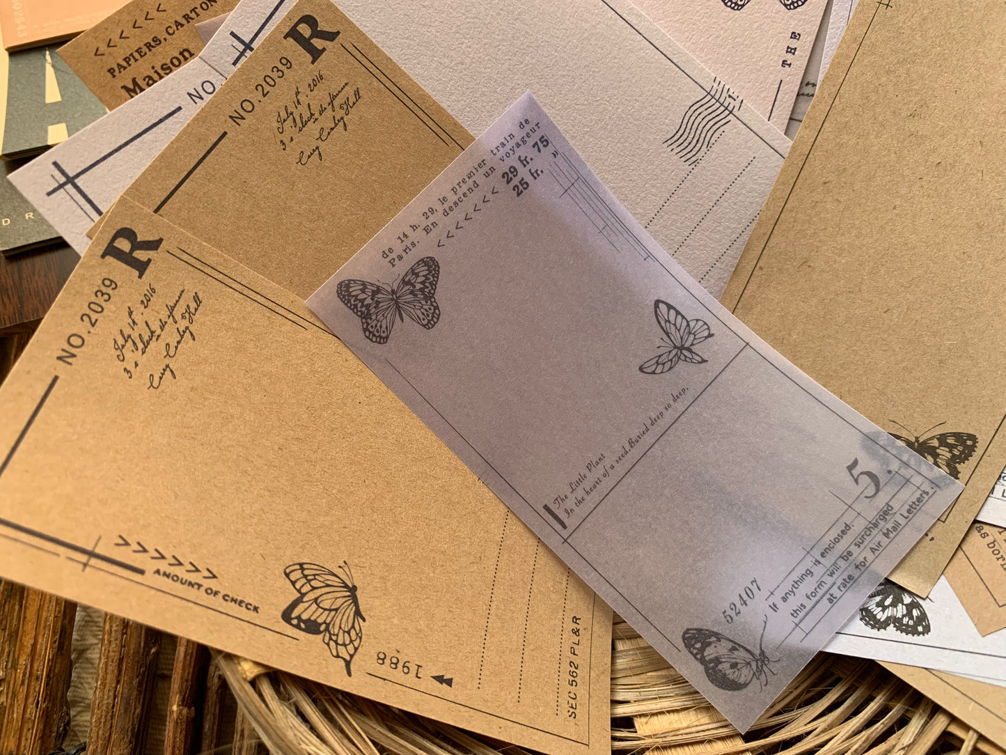 Vellum + Kraft Paper Set - Butterfly