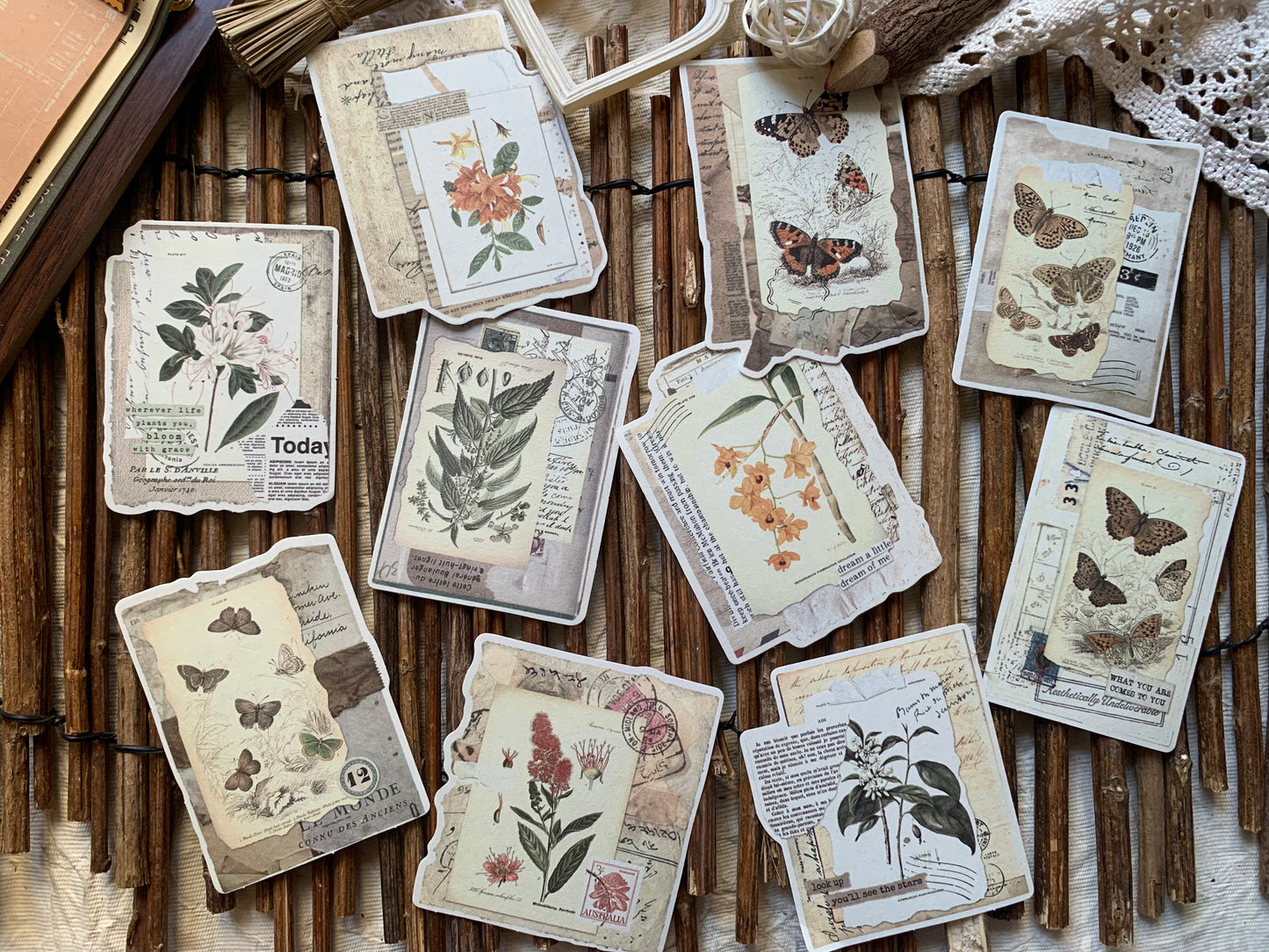 Botanical Themed Paper Set