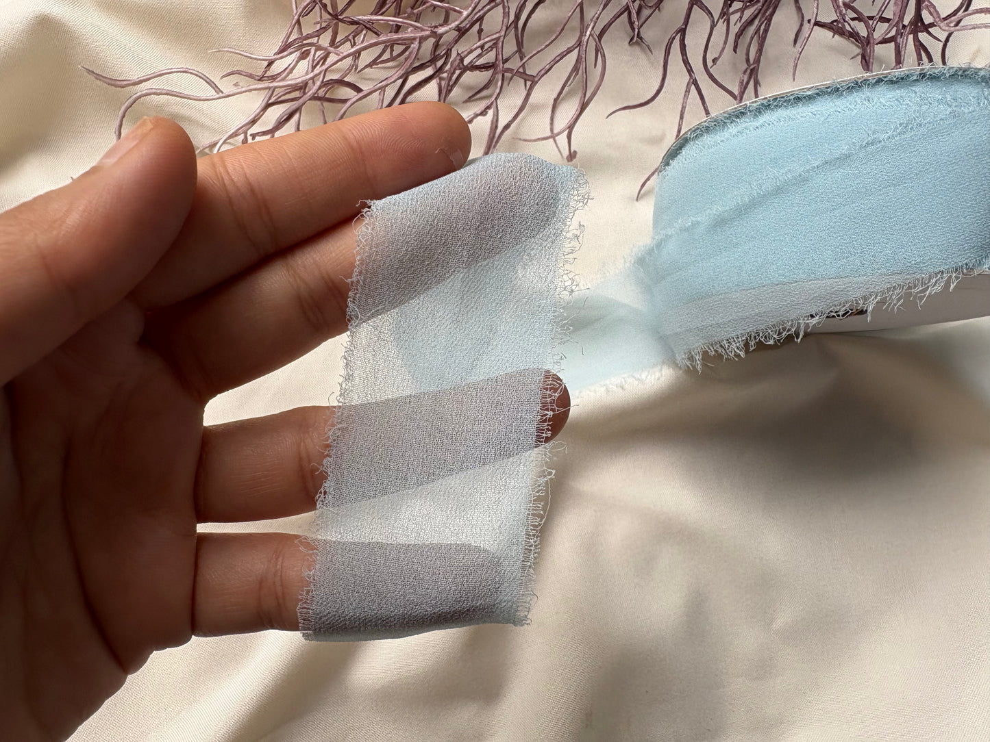 Torn-edge Lace - Blue