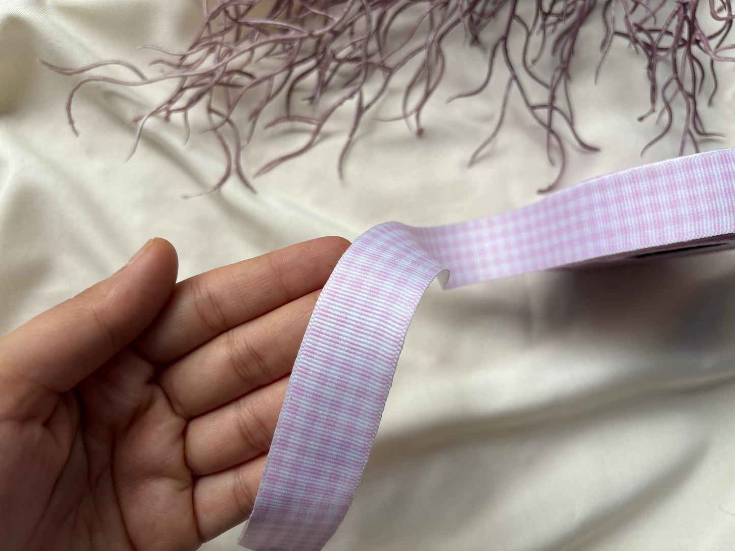 Pretty Gingham Lace - Pink