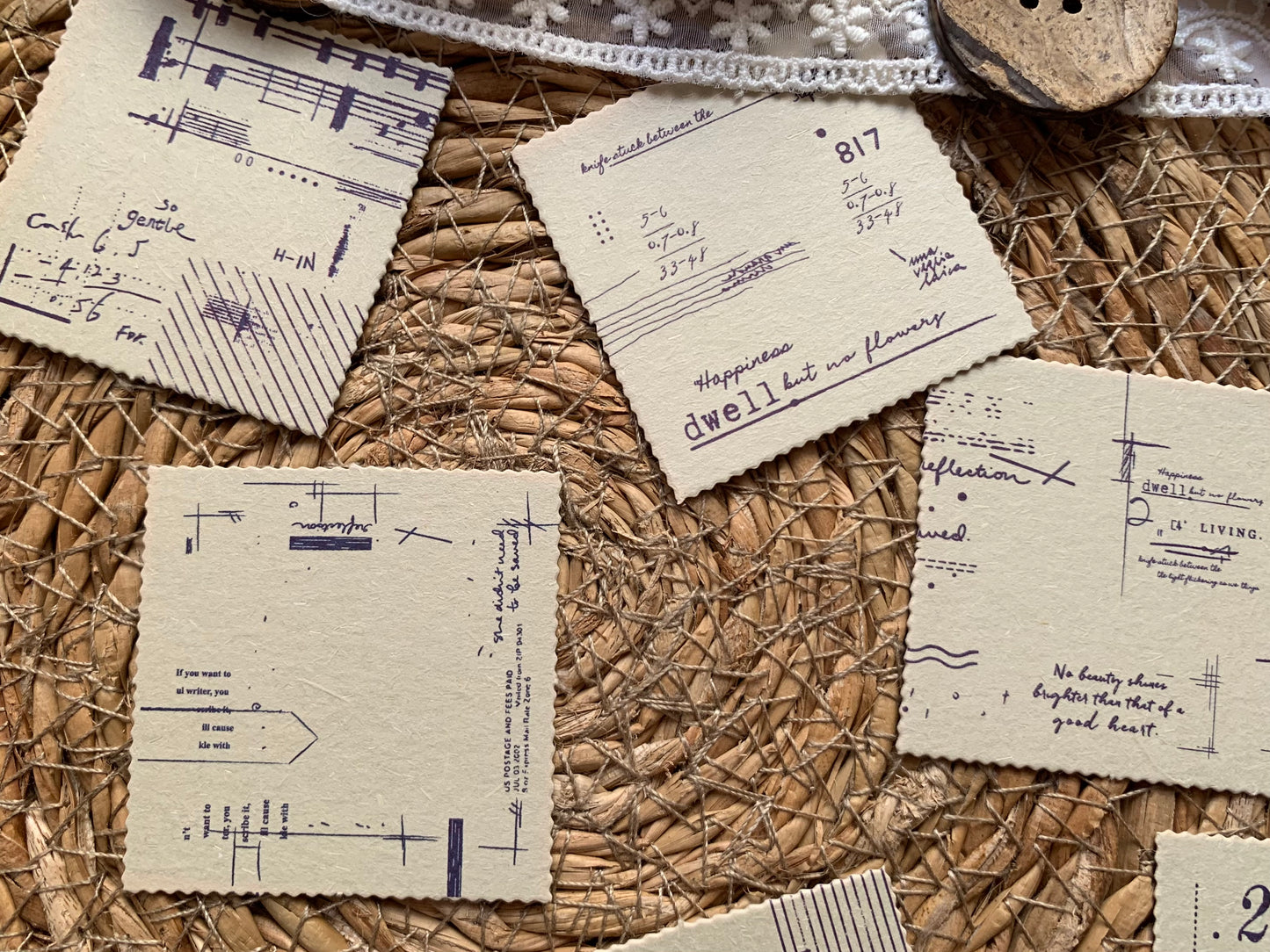 Aesthetic Tag Set - Purple