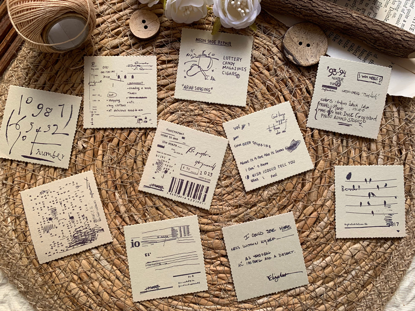 Aesthetic Tag Set - Dark Purple