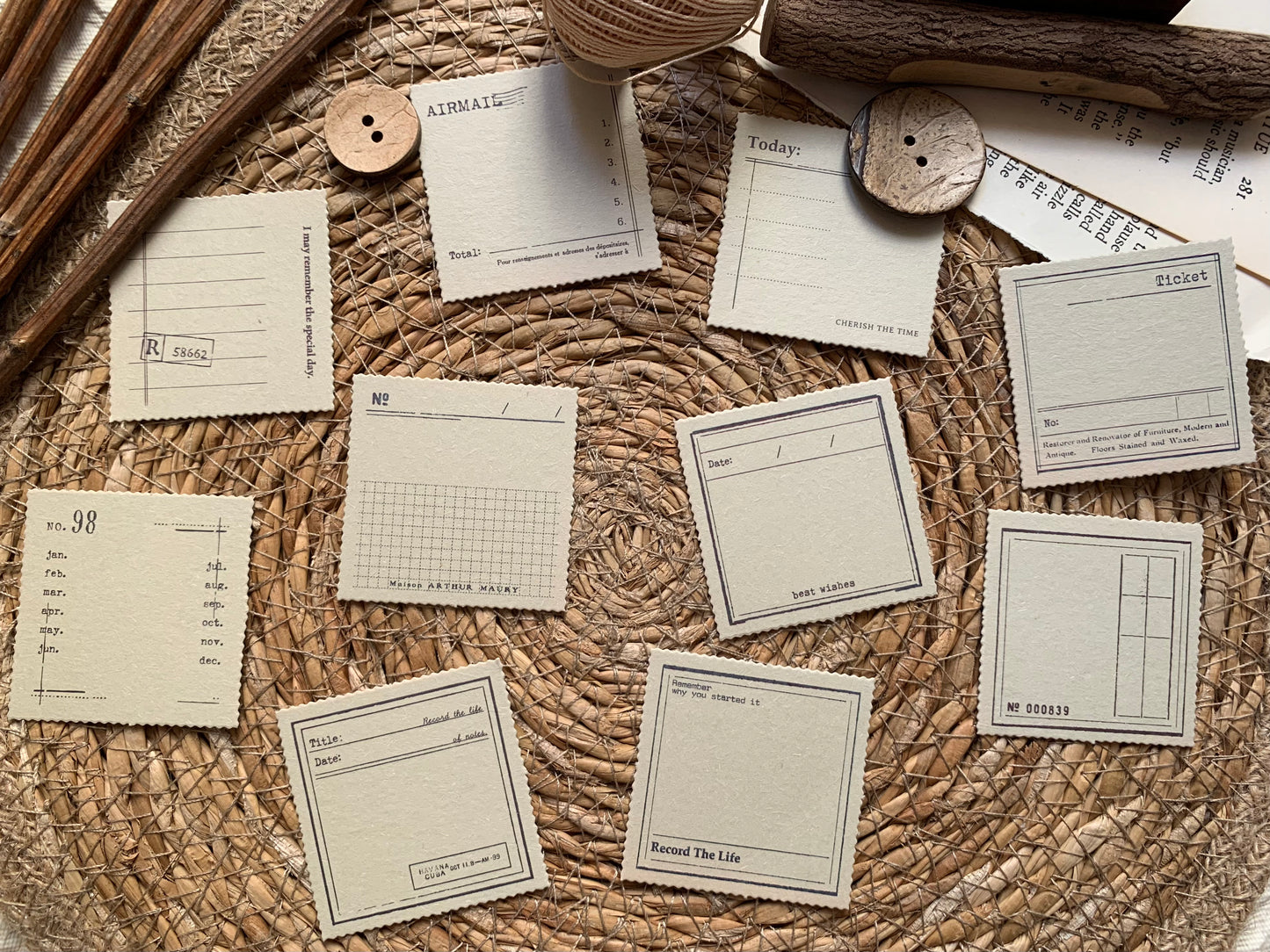Aesthetic Tag Set - Date