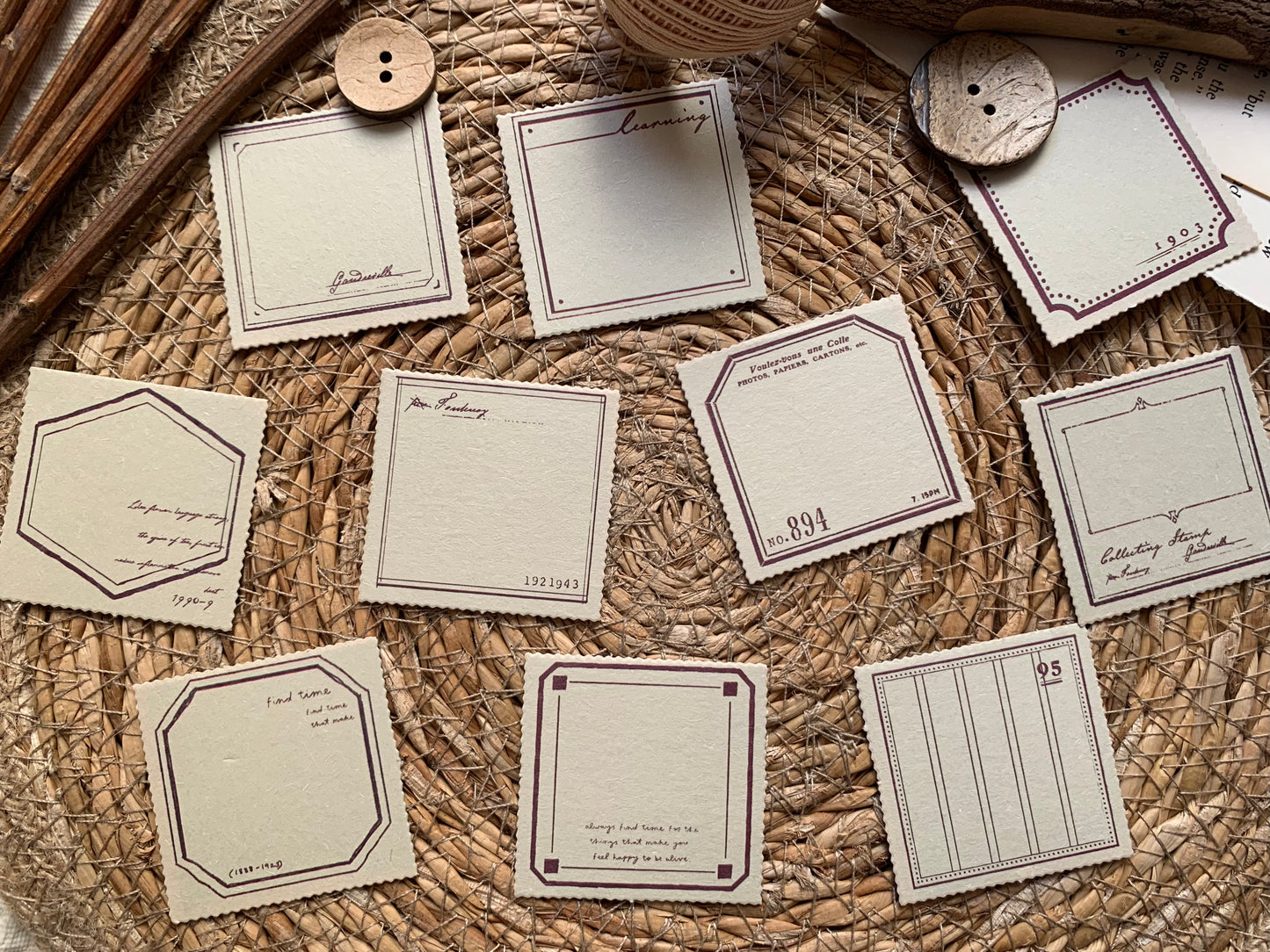 Aesthetic Tag Set - Brown