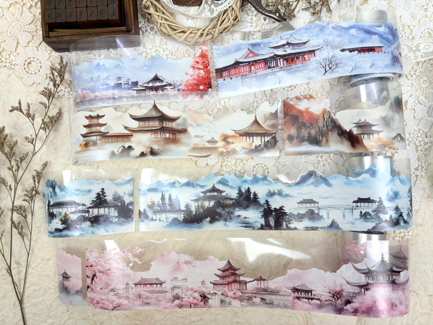 Landscape Sticker Washi Tape Set - 2