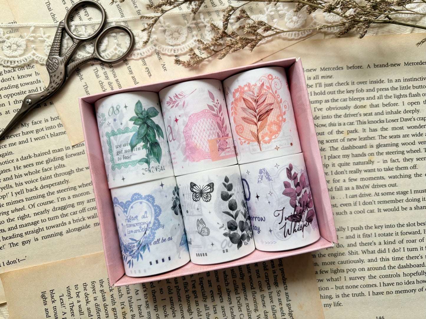 Girly Paper Washi Tape Set
