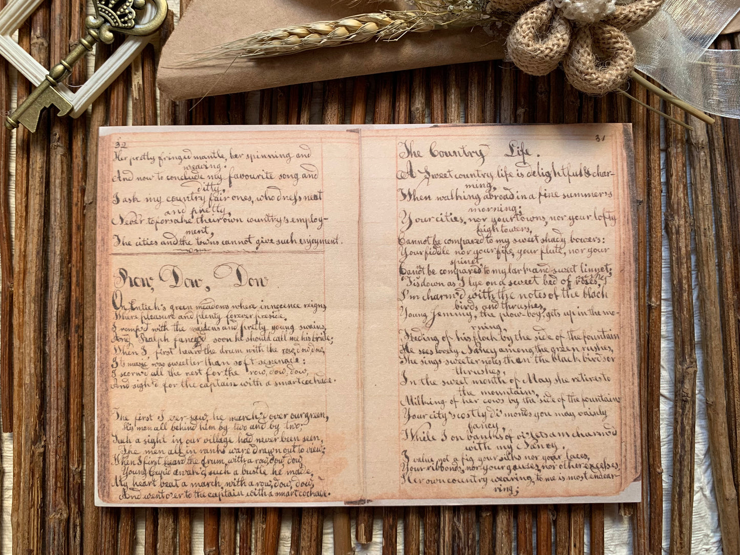 Horizontal Paper Booklet - Long Letters