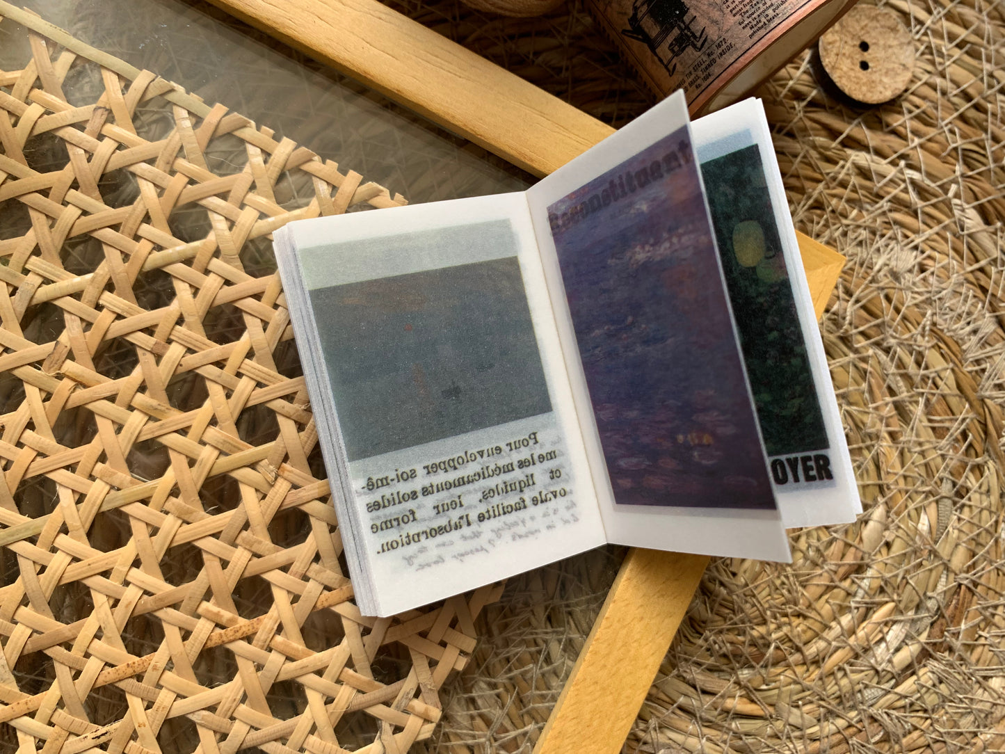 Oil Painting - Mini Vellum Booklet