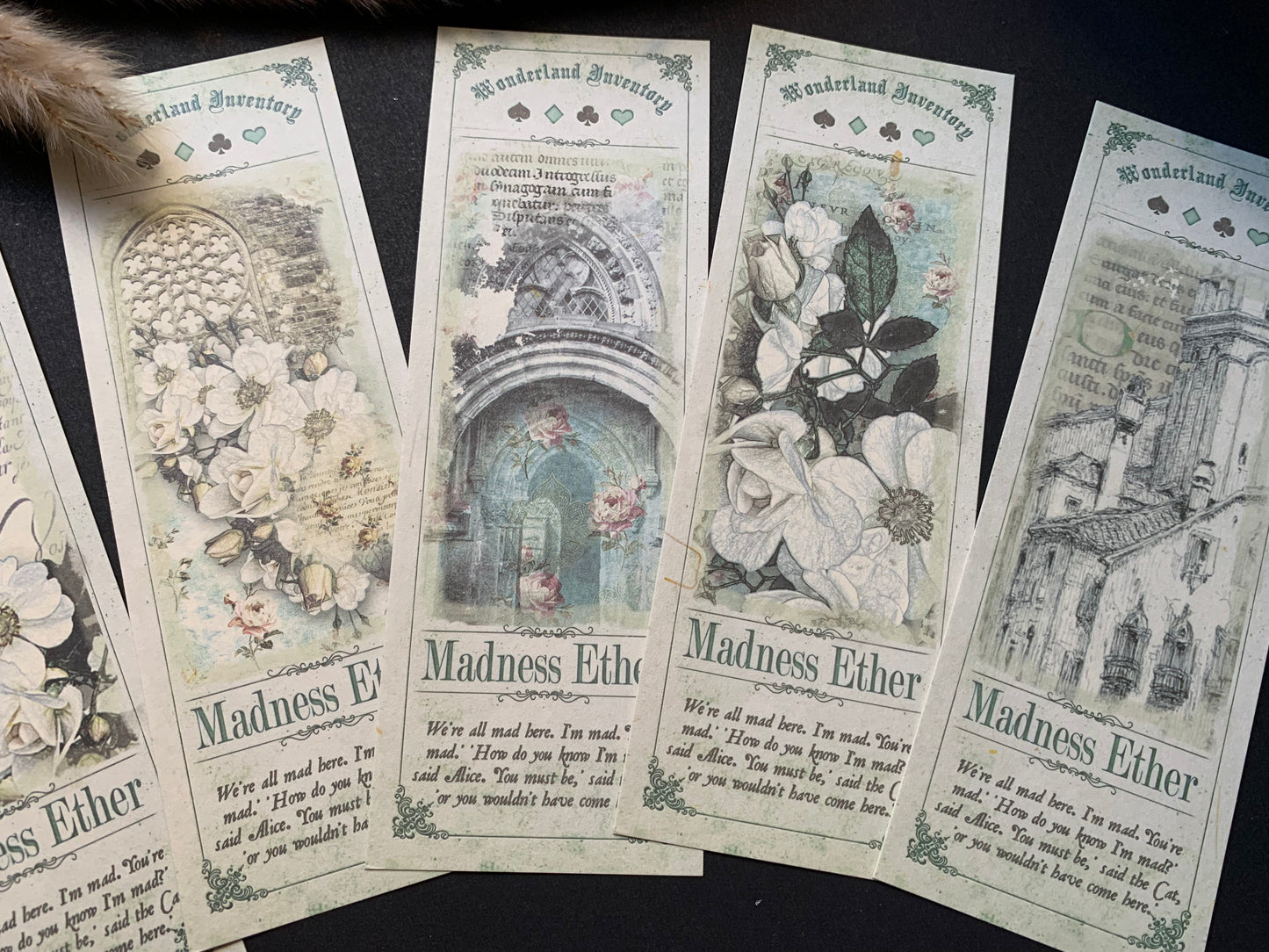 Long Aesthetic Cards - Green
