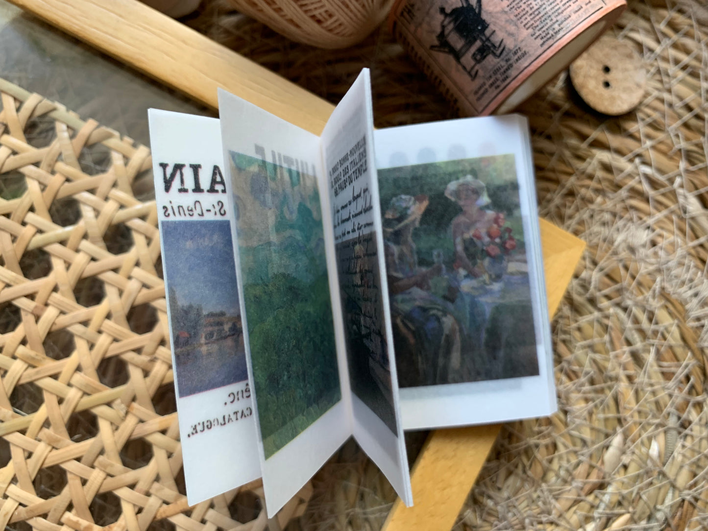 Oil Painting - Mini Vellum Booklet
