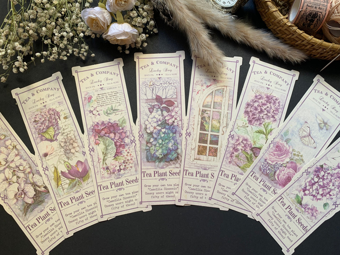 Long Aesthetic Cards - Purple