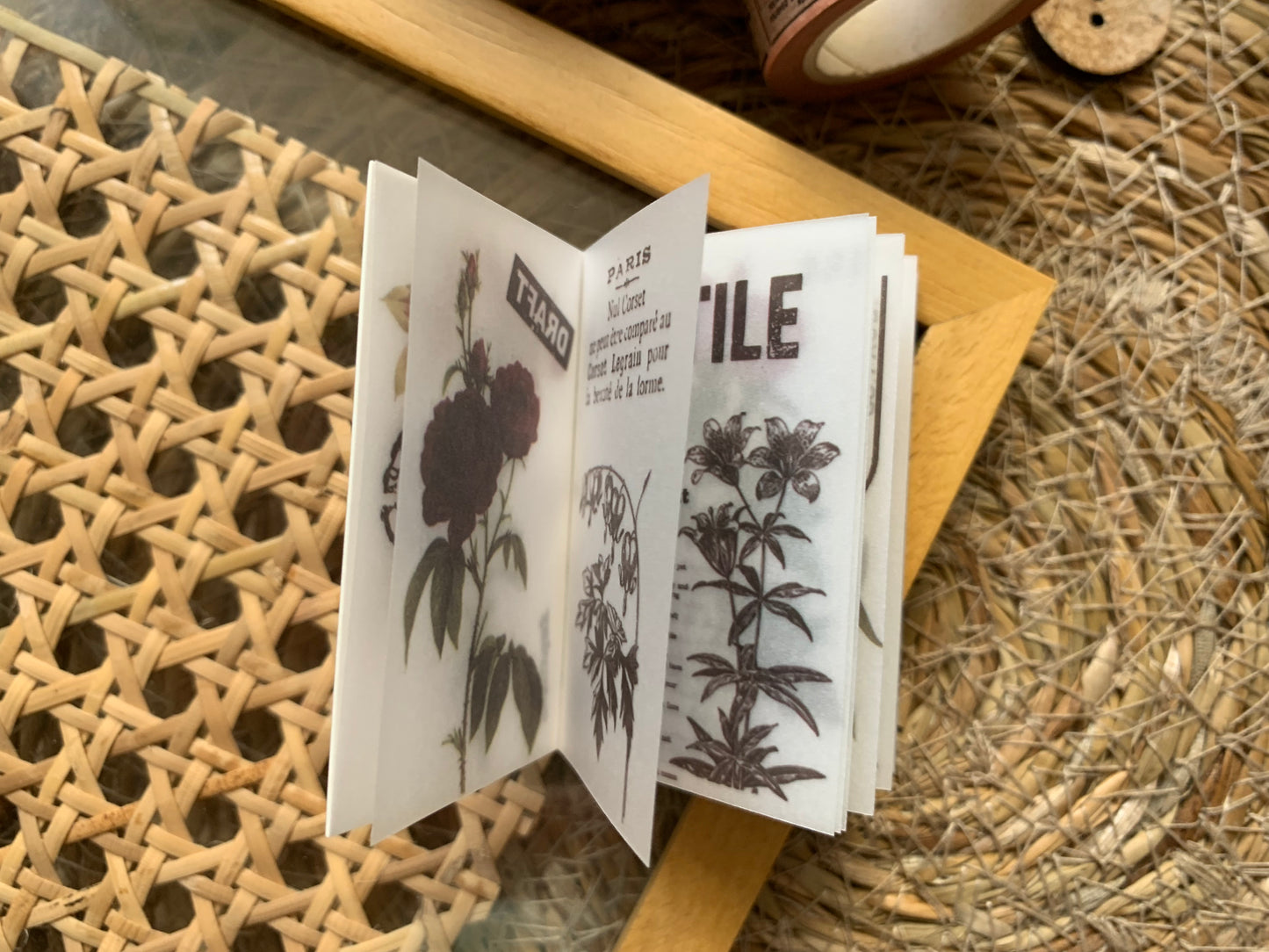 Flowers in Cluster - Vellum Booklet