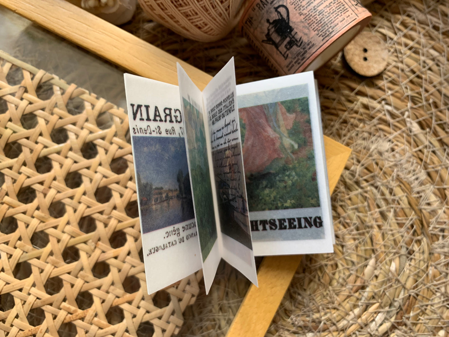 Oil Painting - Mini Vellum Booklet