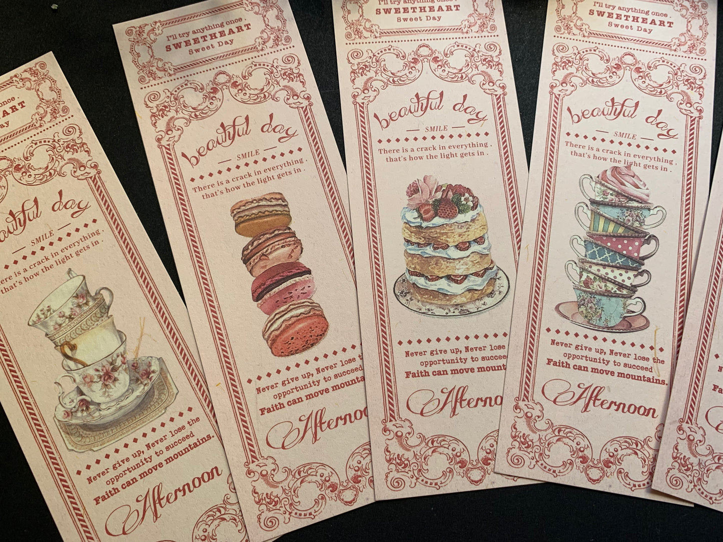 Long Aesthetic Cards - Pink